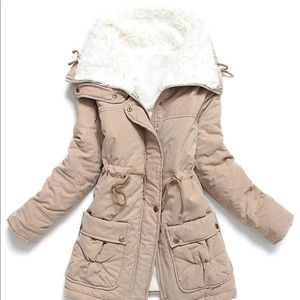 Faux lamb coat